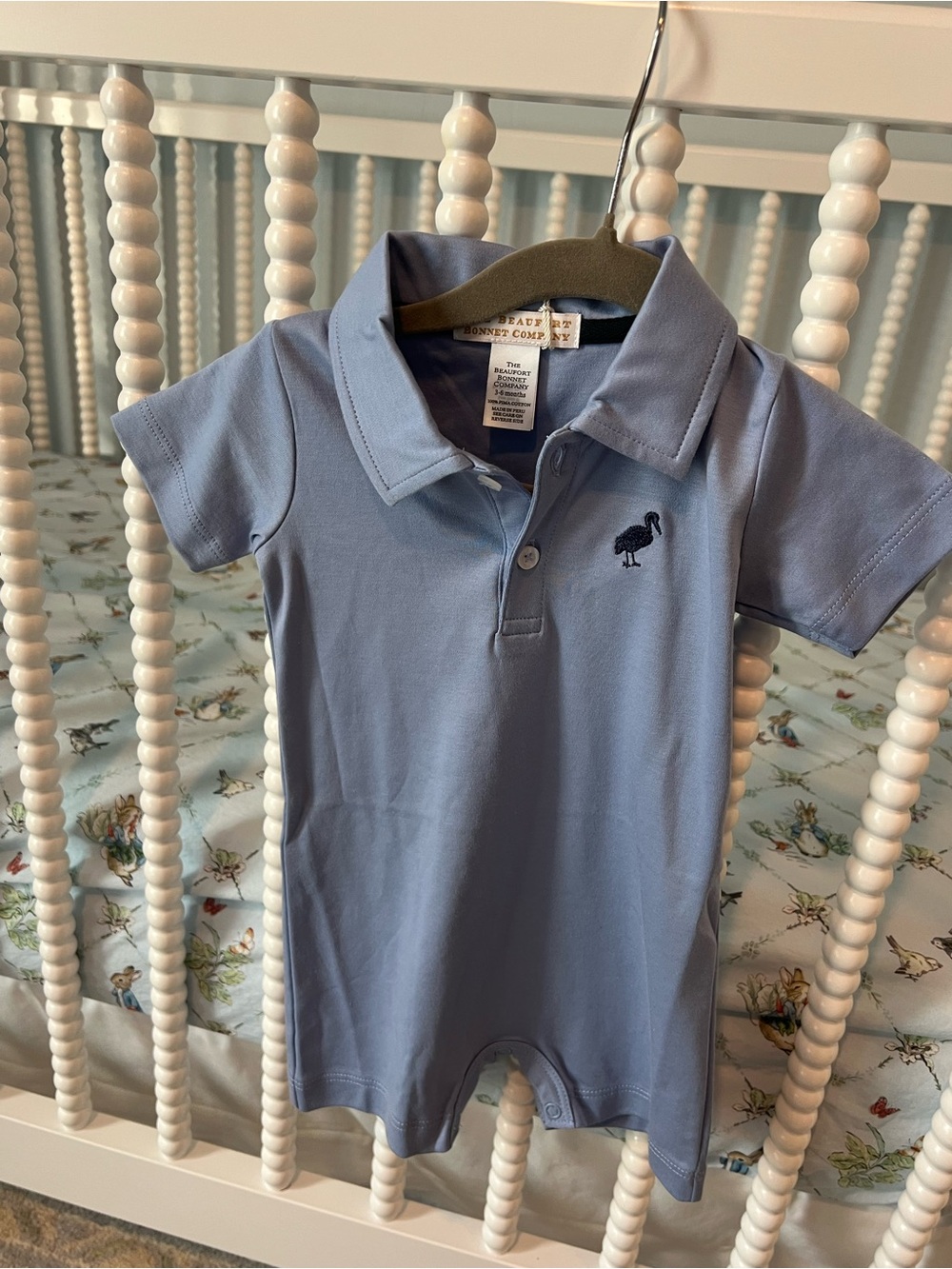 The Beaufort Bonnet Company Light Blue Polo One-Piece